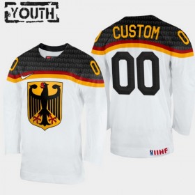 Deutschland IIHF World Championship 2023 Custom Weiss Trikot - Kinder